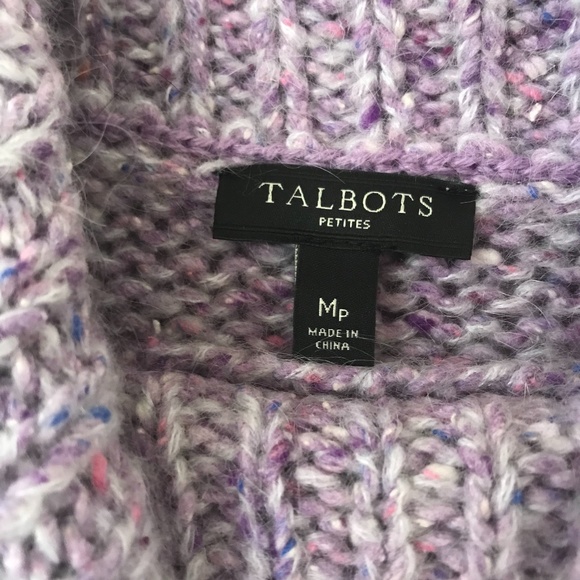 Warm Lavender Fuzzy Turtleneck Sweater - Picture 2 of 3